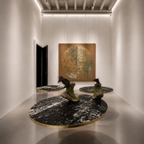 89 Secondi a Mezzanotte, Luna Nera di Saturno, 2025 Installation view, Wizard Gallery. Milan, Italy