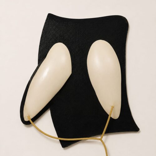 Torsos (detail), 2022 Latex rubber and tubes on wall