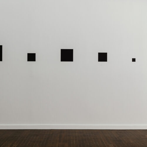 Reynier Leyva Novo, Manifest Destiny from The Weight of the Land Series, 2026 Lithographic ink on wall, texts. Processed through INk 1.0 software. Variable Dimensions