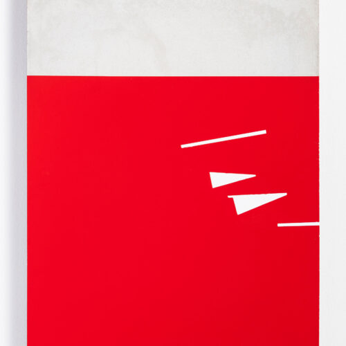 Revolution is an Abstraction # 19, 1929-2023, 2023 MB-LV Performance Basecoat on concrete slabs 32 x 24 x 1 in (81.3 x 61 x 2.5 cm)