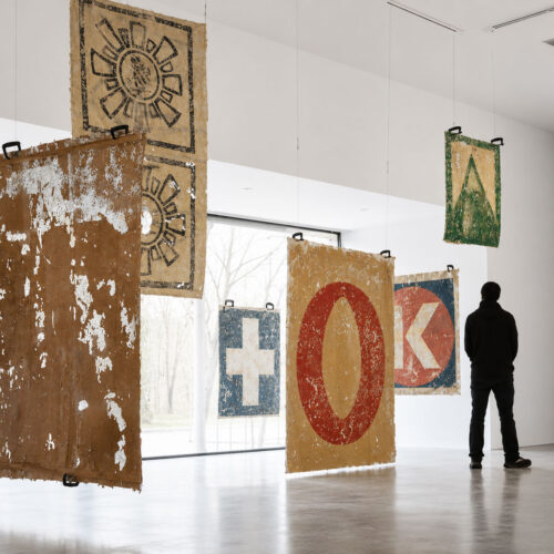 La Eñe, 2013 Wall extraction, Pintas series 94.5 x 145.7 in (240 x 360 cm) Museum of Modern Art, New York City, MoMA Collection