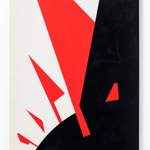 Revolution is an Abstraction # 09, 1931-2023, 2023 MB-LV Performance Basecoat on concrete slabs 32 x 24 x 1 in (81.3 x 61 x 2.5 cm)