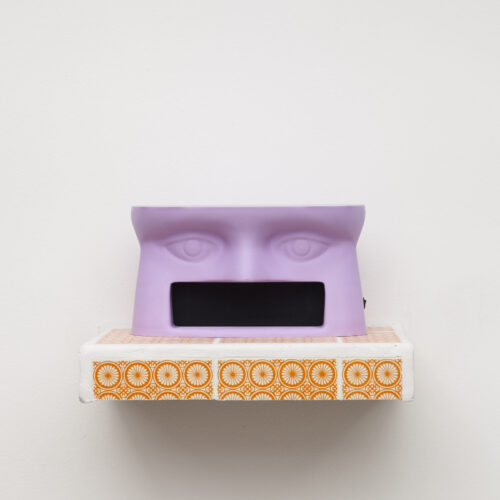 Susurros de Jacarandás, 2021 3D print sculpture with built-in functional Bluetooth speaker, and original soundtrack 6.50 x 11.93 x 5 in (16.5 x 30.3 x 12.7 cm)