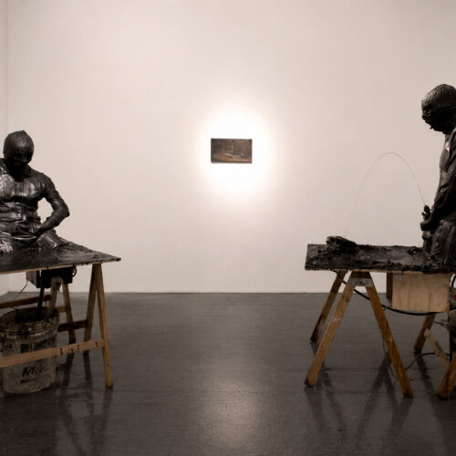 Oscura III, 2025 Oil on canvas 59 1/2 × 78 in (164 × 212 cm)
