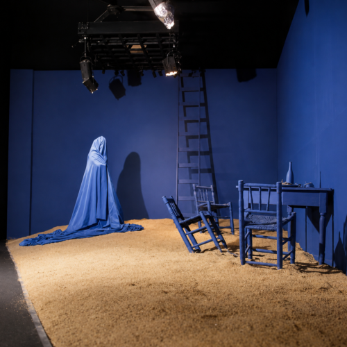 El paisaje infinito (primera muerte de María) Installation Miraflores Cultural Center, Lima 1988