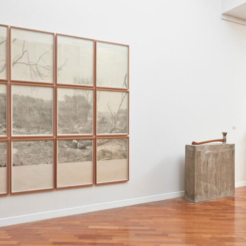 Jerry-B.-MARTIN Indented Landscape, 2013 Drawings composed through the transcription of the text El Puño Invisible: arte, revolución y un siglo de cambios culturales by Carlos Granés Installation view, Older Than Satan: 15 Years of Revolver Galería, ICPNA, Lima, Perú