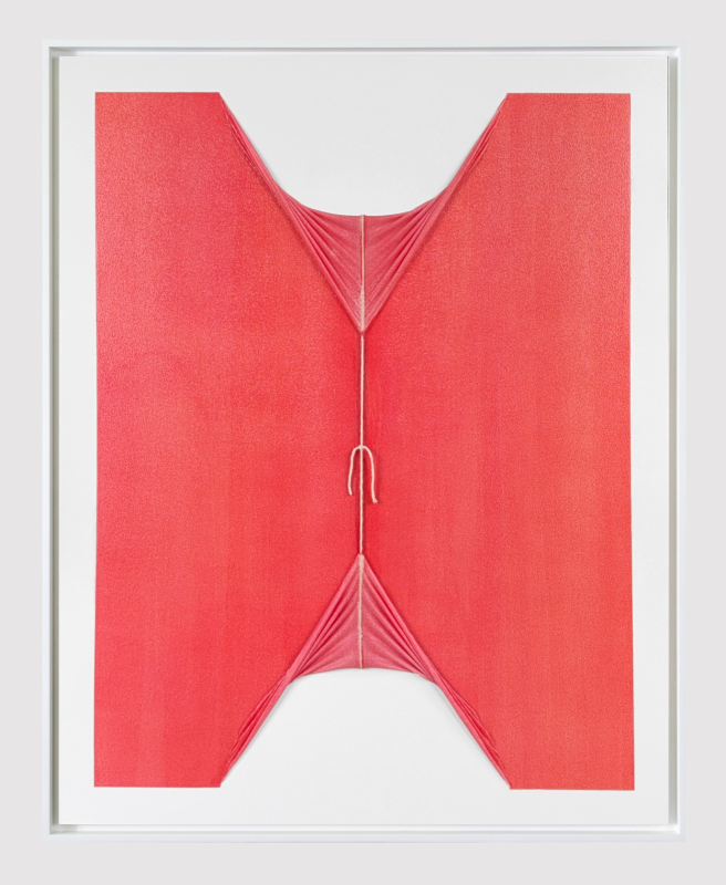 Elena Dahn, Atadura 15 06 (medium red), 2026.